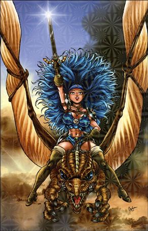Kendra issue 1-E Ben Dunn Prism Foil Homage Cover