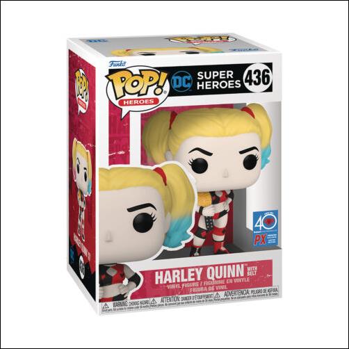 POP! Heroes figure 436 Harley Quinn with belt