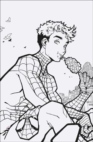 Amazing Spider-Man (2025) issue 3-L Rose Besch B&W Virgin 1:25 Cover (Second Printing)