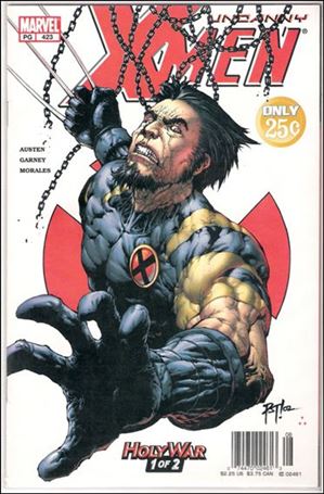 Uncanny X-Men (1981) issue 423-B 25¢ Bullet with $2.25 Newsstand Edition UPC