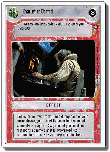 Star Wars: Hoth Revised (Base Set) card 115 Evacuation Control