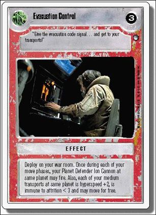 Star Wars: Hoth Revised (Base Set) card 115 Evacuation Control
