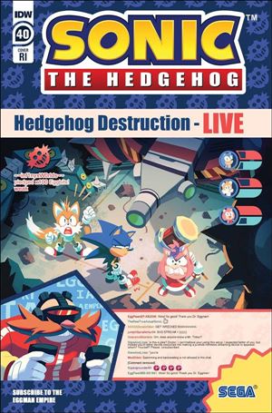 Sonic the Hedgehog (2018) issue 40-C Nathalie Fourdraine 1:10 Cover