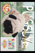 Beanie Babies Series 1 (Base Set) card 106 Pugsly the Pug Dog