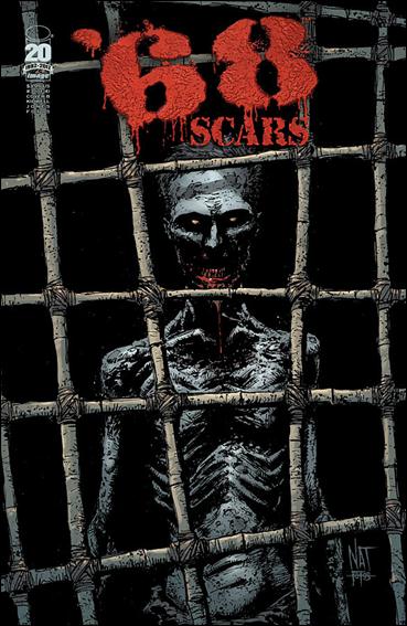 '68 Scars issue 3-B Nat Jones Black White & Red Cover