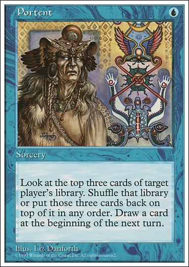 Magic the Gathering: 5th Edition (Base Set) card 110 Portent