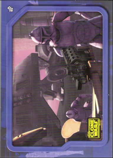 Star Wars: The Clone Wars Trading Card Stickers (Base Set) card 48 Clone Troopers Strike!