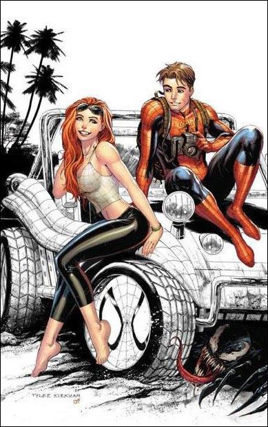 Amazing Spider-Man (2015) issue 25-N Tyler Kirkham Unknown Comics Partial Sketch Cover