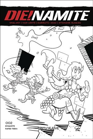 Die!namite issue 2-J Jacob Edgar 1:7 B&W 