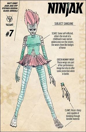 Ninjak (2015) issue 7-D Matt Kindt 1:10 Character Design Cover