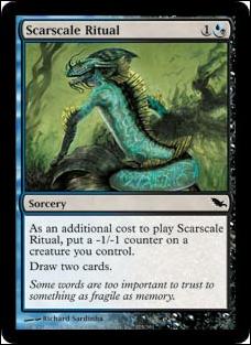 Magic the Gathering: Shadowmoor (Base Set) card 175 Scarscale Ritual