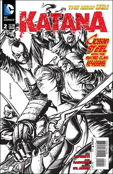 Katana issue 2-B 1:25 Black and White Cover