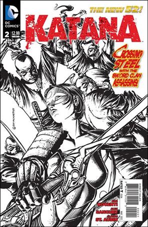 Katana issue 2-B 1:25 Black and White Cover