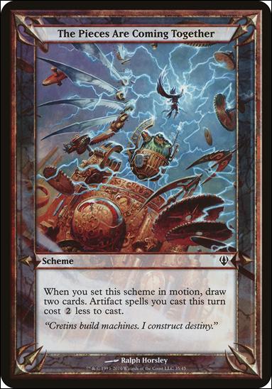 Magic the Gathering: Archenemy (Scheme Subset) card 35 The Pieces Are Coming Together