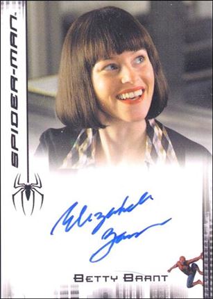 Spider-Man 3: The Movie (Autograph Subset)  card 2 Elizabeth Banks as Betty Brant