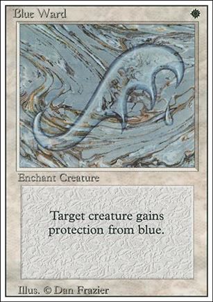 Magic the Gathering: Revised (Base Set) card 7 Blue Ward