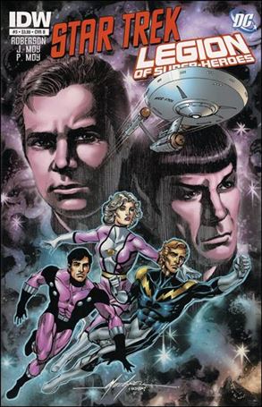 Star Trek/Legion of Super-Heroes issue 3-B Mike Grell Cover