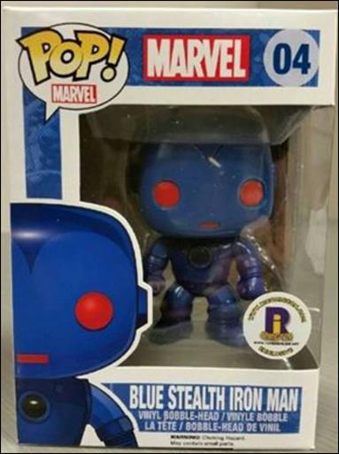POP! Marvel figure 04-B Blue Stealth Iron Man 