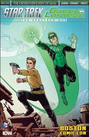 Star Trek/Green Lantern (2015) issue 1-OC Gabriel Rodriguez Boston Comic Con Cover