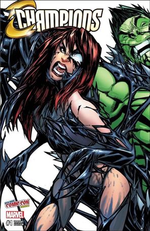 Champions (2016) issue 1-VP Humberto Ramos New York Comic Cover