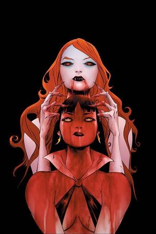 Vampirella / Red Sonja issue 9-R Jae Lee Virgin Cover