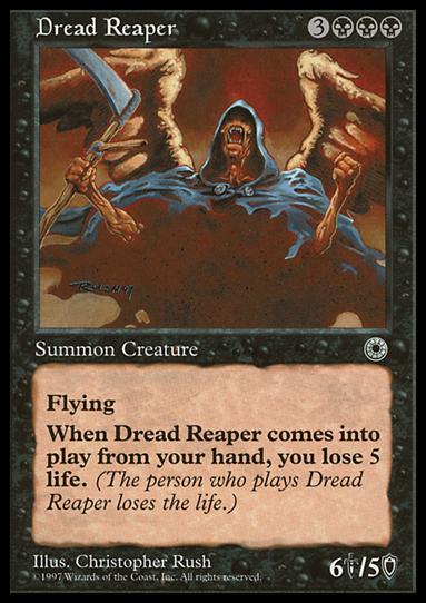 Magic the Gathering: Portal (Base Set) card 89 Dread Reaper