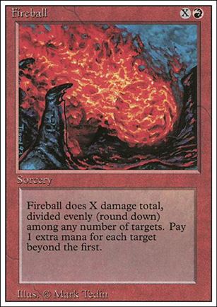 Magic the Gathering: Revised (Base Set) card 150 Fireball