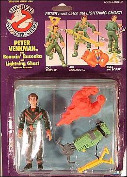 Real Ghostbusters: Power Pack Heroes figure 4 Peter Venkman w/Bouncin' Bazooka & Lightning Ghost