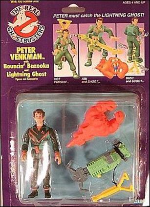Real Ghostbusters: Power Pack Heroes figure 4 Peter Venkman w/Bouncin' Bazooka & Lightning Ghost