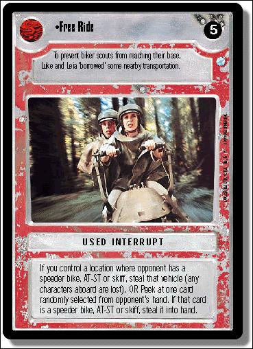 Star Wars: Endor Limited (Base Set) card 144 Free Ride