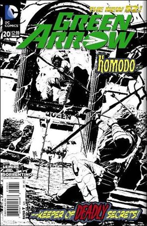 Green Arrow (2011) issue 20-B 1:25 Black and White Cover
