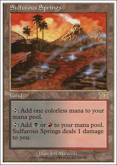Magic the Gathering: 6th Edition (Base Set) card 328 Sulfurous Springs