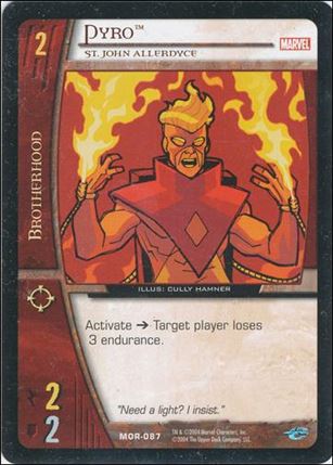 Marvel Origins: VS System (Base Set) card MOR-087-B Pyro