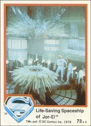 Superman (Movie) Series 1 (Base Set) card 73 Life-Saving Spaceship of Jor-El