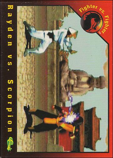 Mortal Kombat (Base Set) card 56 Rayden vs. Scorpion