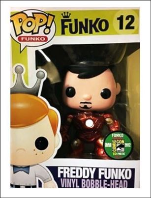 Pop! Funko - Freddy Funko figure 12-B Freddy Funko (Tony Stark) SDCC Metallic