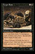 Magic the Gathering: Visions (Base Set) card 55 Crypt Rats