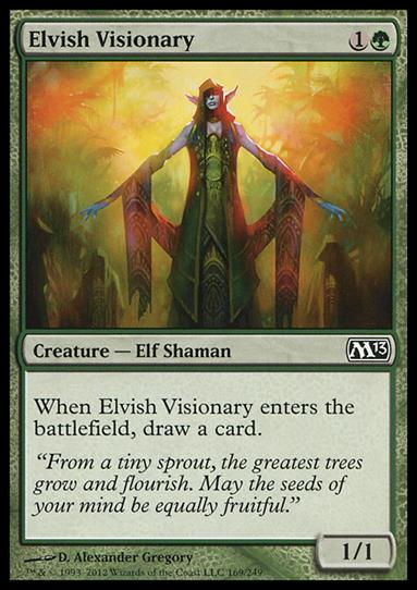 Magic the Gathering: 2013 Core Set (Base Set) card 169 Elvish Visionary