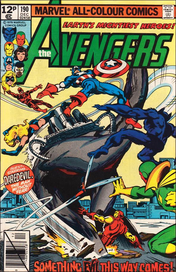 Avengers (1963) issue 190-B UK Price Cover