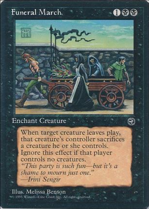 Magic the Gathering: Homelands (Base Set) card 48 Funeral March