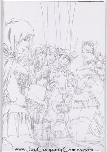 Grimm Fairy Tales (2005) issue 31-D Eric Basaldua Jay Co. Sketch Cover 1/100
