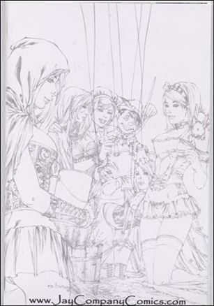 Grimm Fairy Tales (2005) issue 31-D Eric Basaldua Jay Co. Sketch Cover 1/100