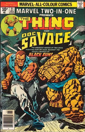 Marvel Two-in-One (1974) issue 21-B UK Price Cover