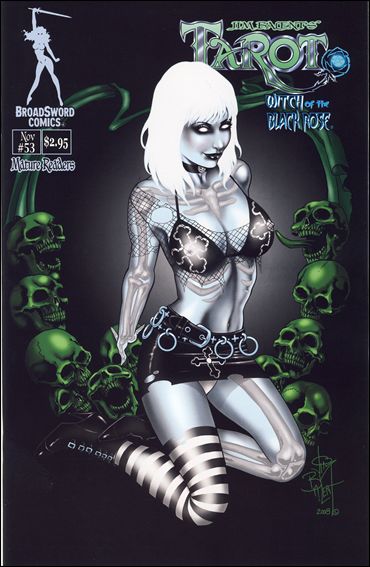 Tarot: Witch of the Black Rose issue 53-B Crypt Chick & Green Skulls Cover
