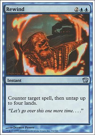 Magic the Gathering: 9th Edition (Base Set) card 94 Rewind