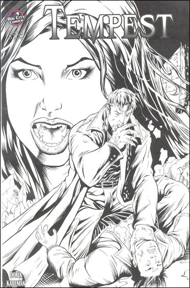 Tempest (2007) issue 2-B Black and White 1:20 Cover