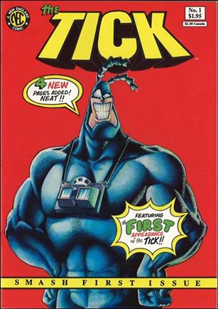 Tick (1988) issue 1-C Red Background Cover (2nd Printing)