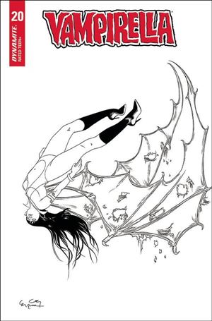 Vampirella (2019) issue 20-L Ergun Gunduz 1:20 Black & White Cover