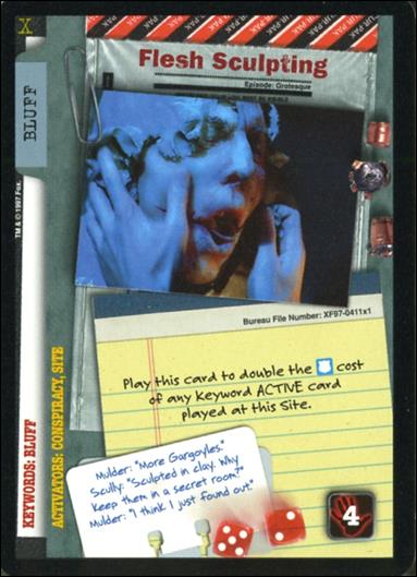 X-Files: 101361 (Base Set) card XF97-0411x1 Flesh Sculpting