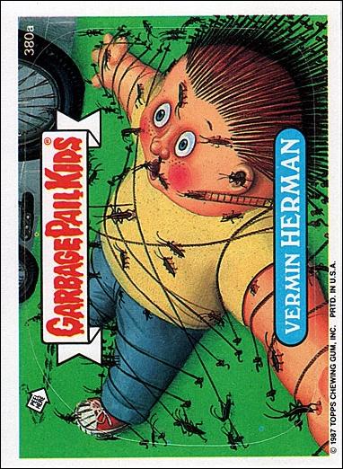 Garbage Pail Kids: Series 10 (Base Set) card 380a Vermin Herman